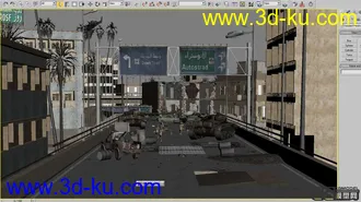 天降神冰----二战废墟场面模型的图片