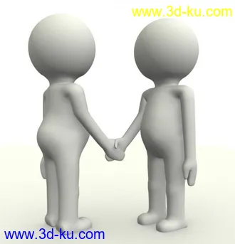 MAX  3D广告小人模型，分享给大家。的图片