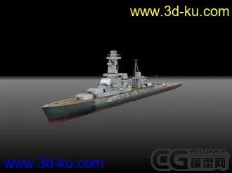 3D打印模型二战日本军舰的图片