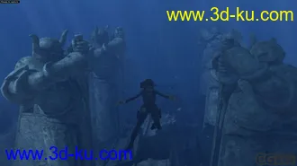 3D打印模型《古墓丽影8 底下世界》最后一关   海底世界雷神的图片