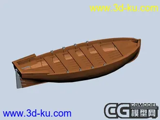 3D打印模型常用的小木船的图片