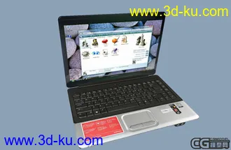 3D打印模型400面惠普笔记本的图片