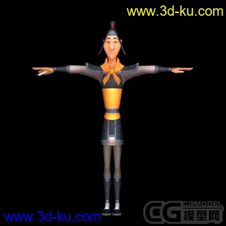 3D打印模型《花木兰》角色集合的图片