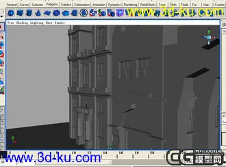 在学校做的场景模型(原创,没圆滑)的图片