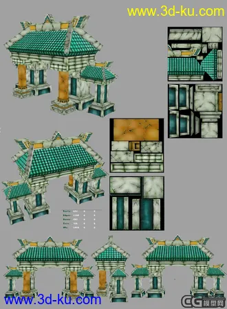 3D打印模型自己在网上找了个图片做了个门的图片