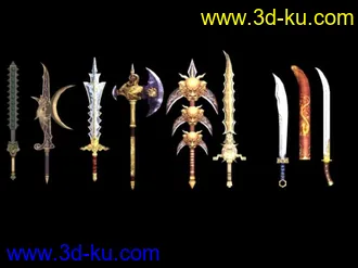 3D打印模型游戏武器的图片