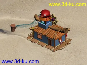 3D打印模型Q版小屋的图片