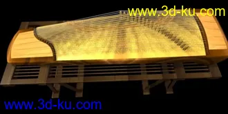 3D打印模型古筝的图片