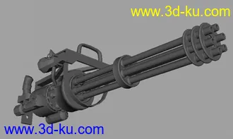 3D打印模型加特林机枪的图片