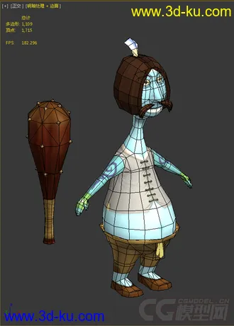 3D打印模型卡通人物的图片