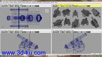 3D打印模型炮台的图片