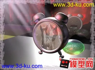 3D打印模型一个小闹钟的图片