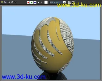 3D打印模型自己做的装饰蛋的图片