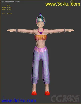 3D打印模型中東公主的图片