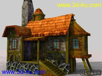 3D打印模型小房子的图片