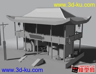 3D打印模型古代建筑的图片