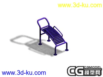 3D打印模型小区全套运动器材的图片