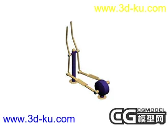 3D打印模型小区全套运动器材的图片