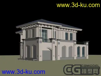 3D打印模型精细欧世别墅的图片