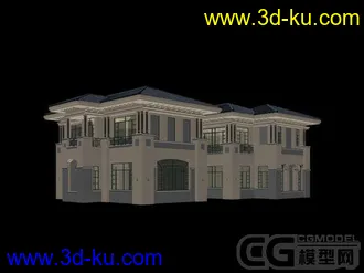 3D打印模型精细欧世别墅的图片