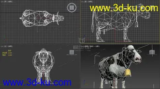 3D打印模型奶牛的图片