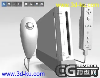 3D打印模型现在任天堂最热门的游戏主机 Ninitentdo Wii的图片