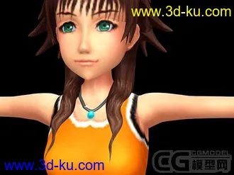 3D打印模型一个游戏动画人物的图片