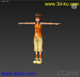 3D打印模型一个游戏动画人物的图片