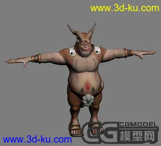 3D打印模型魔王+蒙皮+动作的图片