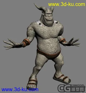 3D打印模型魔王+蒙皮+动作的图片