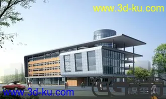 3D打印模型一小办公楼带贴图的图片