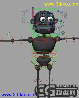 3D打印模型一个骨骼绑定~供学习动画的朋友研究~的图片