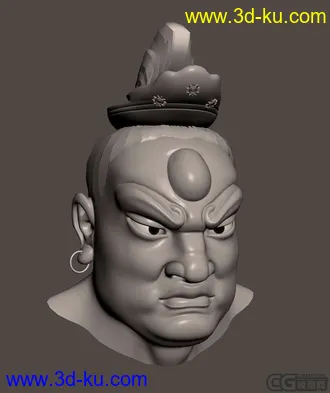 3D打印模型自己做的金刚头像的图片