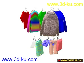 3D打印模型衣服　裤子的图片