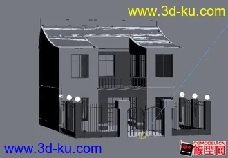 3D打印模型二层小别墅的图片