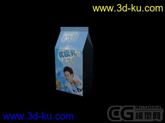 3D打印模型奶瓶牛奶的图片