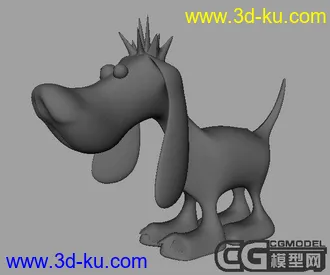 3D打印模型一条小狗的图片