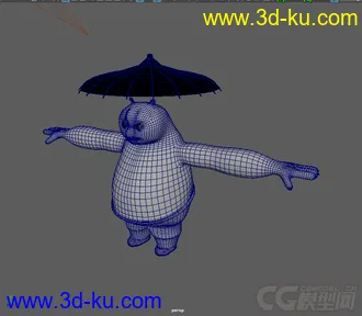 3D打印模型功夫熊猫的图片