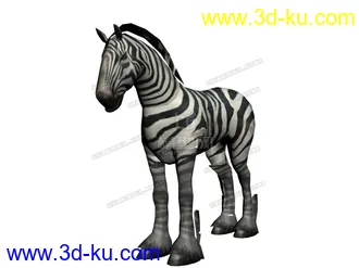 3D打印模型斑马的图片