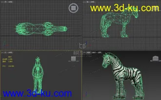 3D打印模型斑马的图片