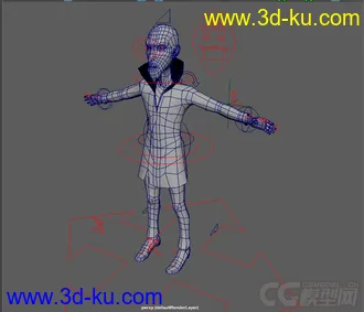 3D打印模型自己建的人摸,很猥琐的图片