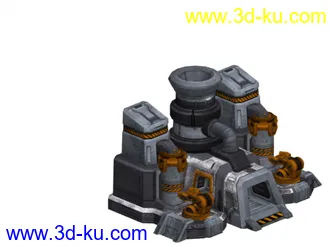 3D打印模型星际争霸2——人族建筑的图片