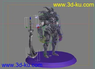 下载模型自己绑的，自己感觉还不错。的图片