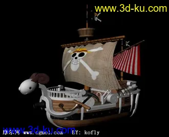 3D打印模型海贼王 梅丽号的图片
