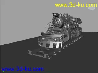 3D打印模型老火车的图片