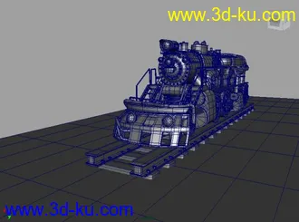 3D打印模型老火车的图片