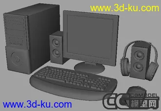 3D打印模型初学maya时做的电脑的图片