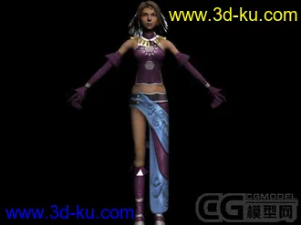 尤娜模型带贴图的图片