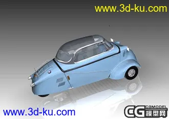 3D打印模型梅塞施米特（Messerschmitt）式三轮汽车的图片