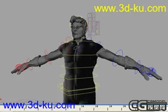 3D打印模型眼镜男的图片